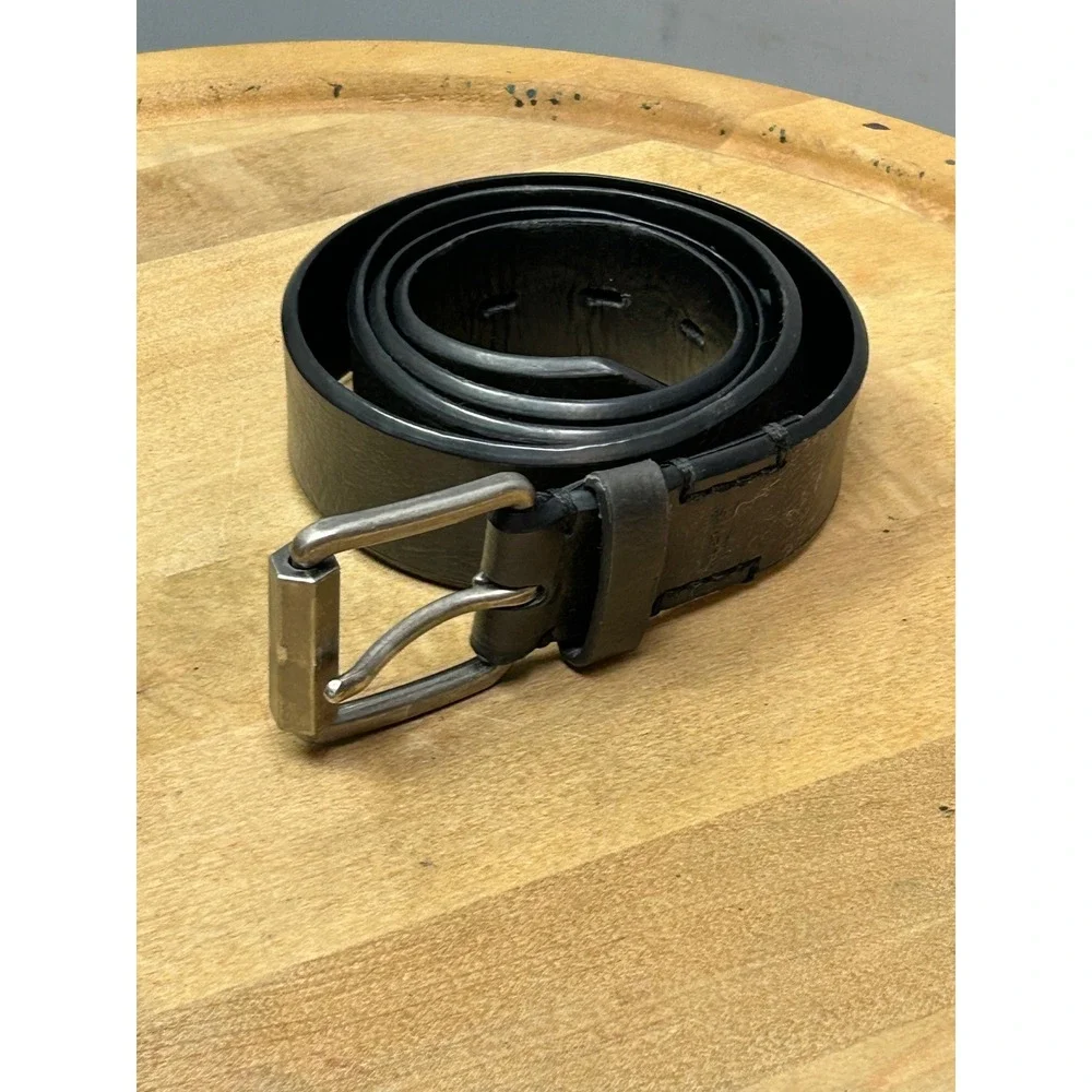 Levi's Belt‎ Mens L Black Synthetic Leather 11LP120049 Hexagonal Buckle Casual